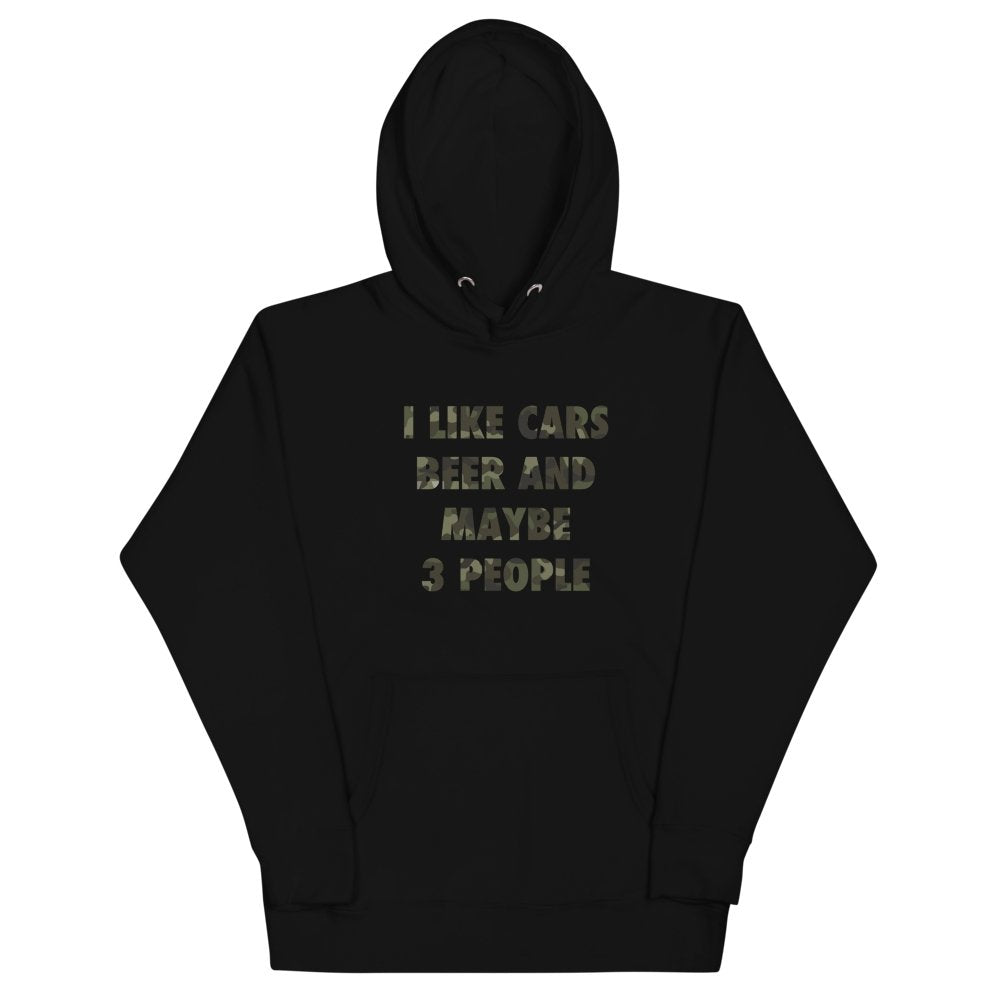 I Like Beer, Cars and Maybe 3 People - Hoodie - Canada Race