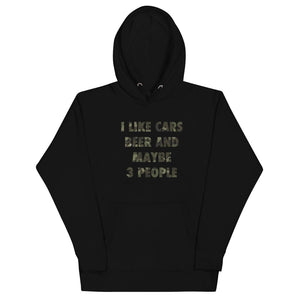 
                  
                    I Like Beer, Cars and Maybe 3 People - Hoodie - Canada Race
                  
                