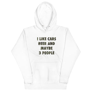 
                  
                    I Like Beer, Cars and Maybe 3 People - Hoodie - Canada Race
                  
                