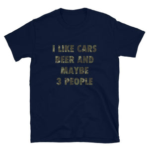 
                  
                    I Like Beer, Cars and Maybe 3 People - T-Shirt - Canada Race
                  
                