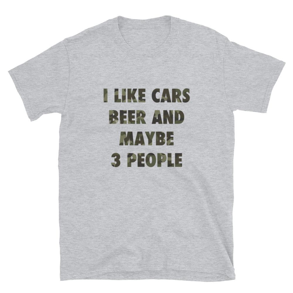 
                  
                    I Like Beer, Cars and Maybe 3 People - T-Shirt - Canada Race
                  
                