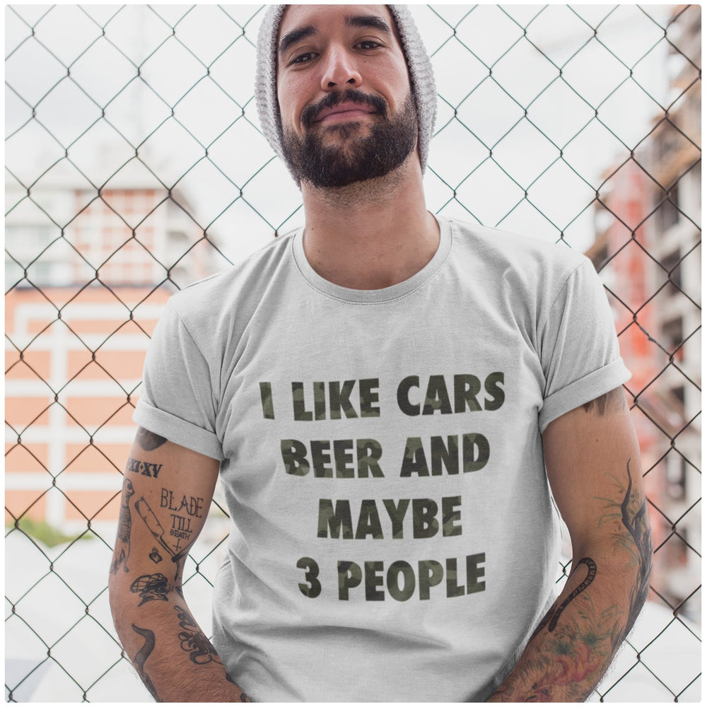 
                  
                    I Like Beer, Cars and Maybe 3 People - T-Shirt - Canada Race
                  
                