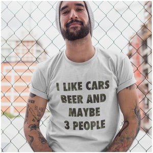 
                  
                    I Like Beer, Cars and Maybe 3 People - T-Shirt - Canada Race
                  
                