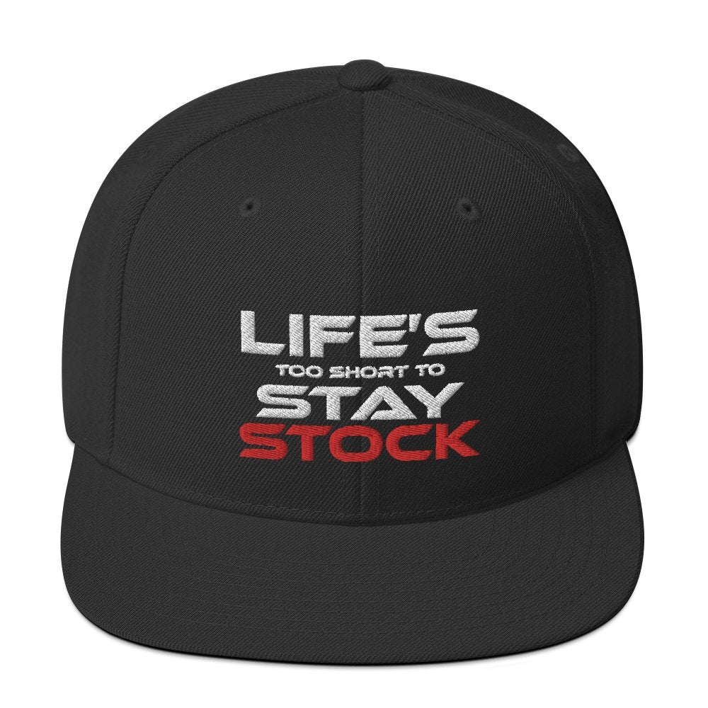 
                  
                    Life's too Short to Stay Stock - Snapback Cap - Canada Race
                  
                