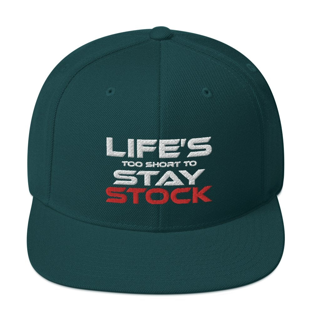 Life's too Short to Stay Stock - Snapback Cap - Canada Race