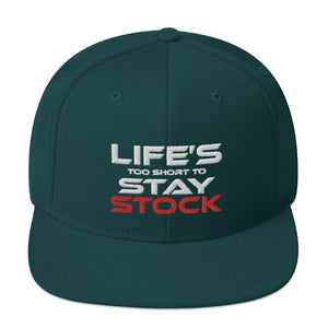 
                  
                    Life's too Short to Stay Stock - Snapback Cap - Canada Race
                  
                