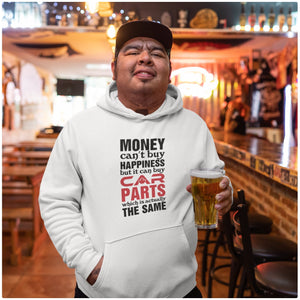 
                  
                    Money Can't Buy Happiness But It Can Buy Car Parts - Hoodie - Canada Race
                  
                