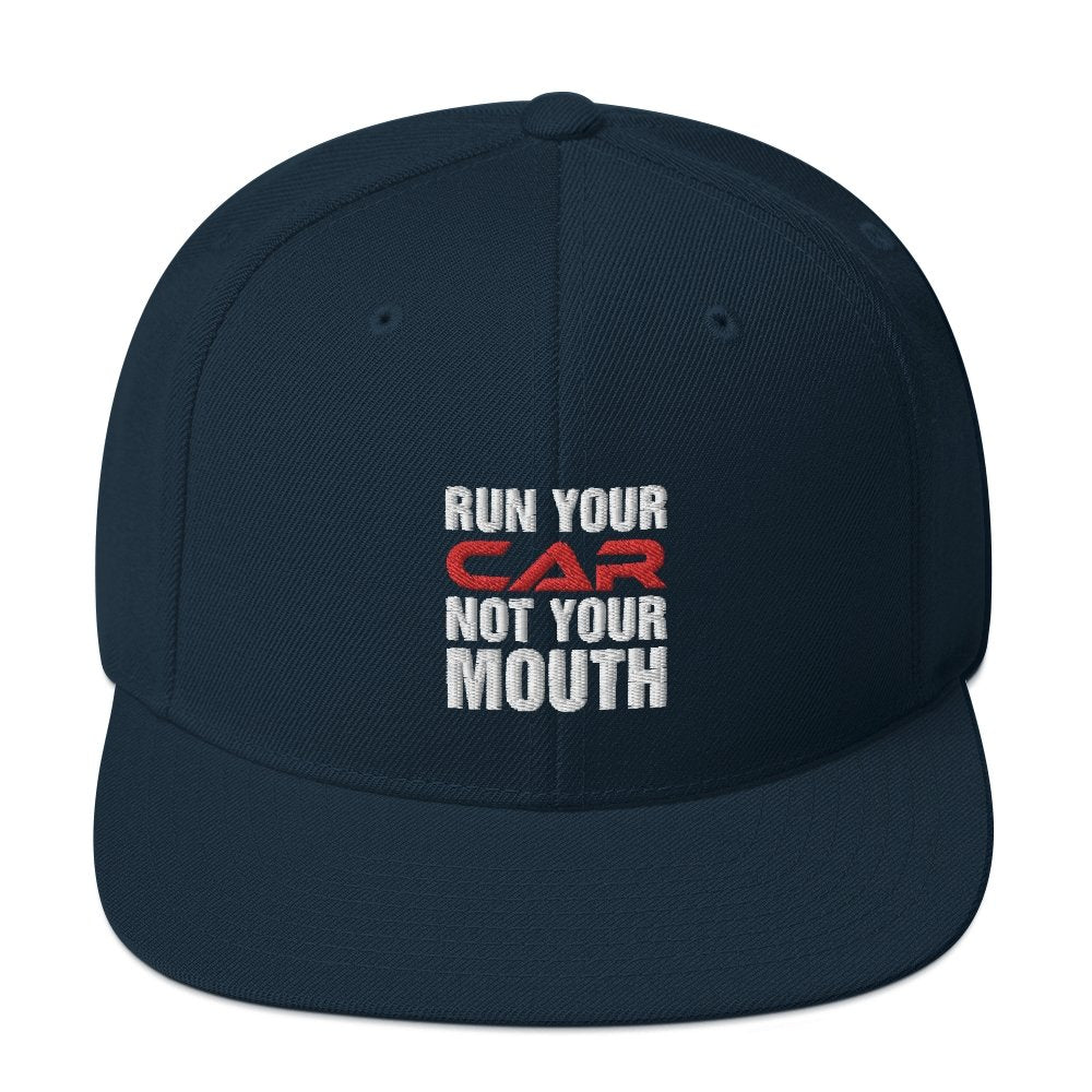 
                  
                    Run Your Car Not Your Mouth - Snapback Cap - Canada Race
                  
                