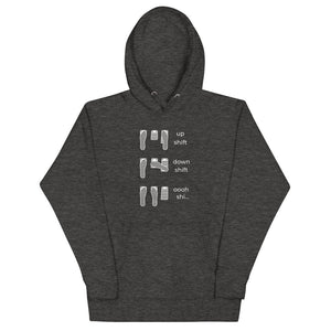 
                  
                    Up Shift Down Shift Oh Shit - Manual Transmission Hoodie - Canada Race
                  
                