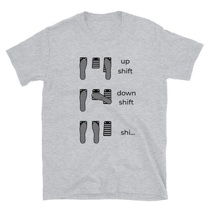 
                  
                    Up Shift Down Shift Oh Shit - Manual Transmission T-Shirt - Canada Race
                  
                